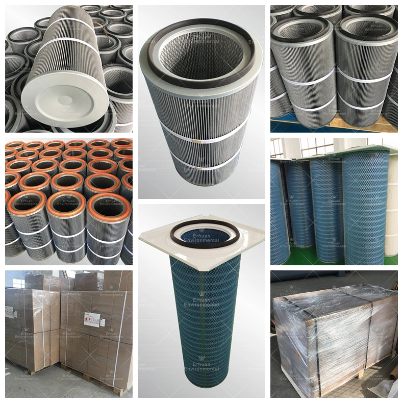 Erhuan Gema Lugs Pleated Round Polyester Filter