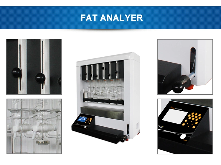 Skz1057A High Quality Lab Digital Automatical 300 Ceilsius 6PCS Batch Fat Determination Analysis Instrument
