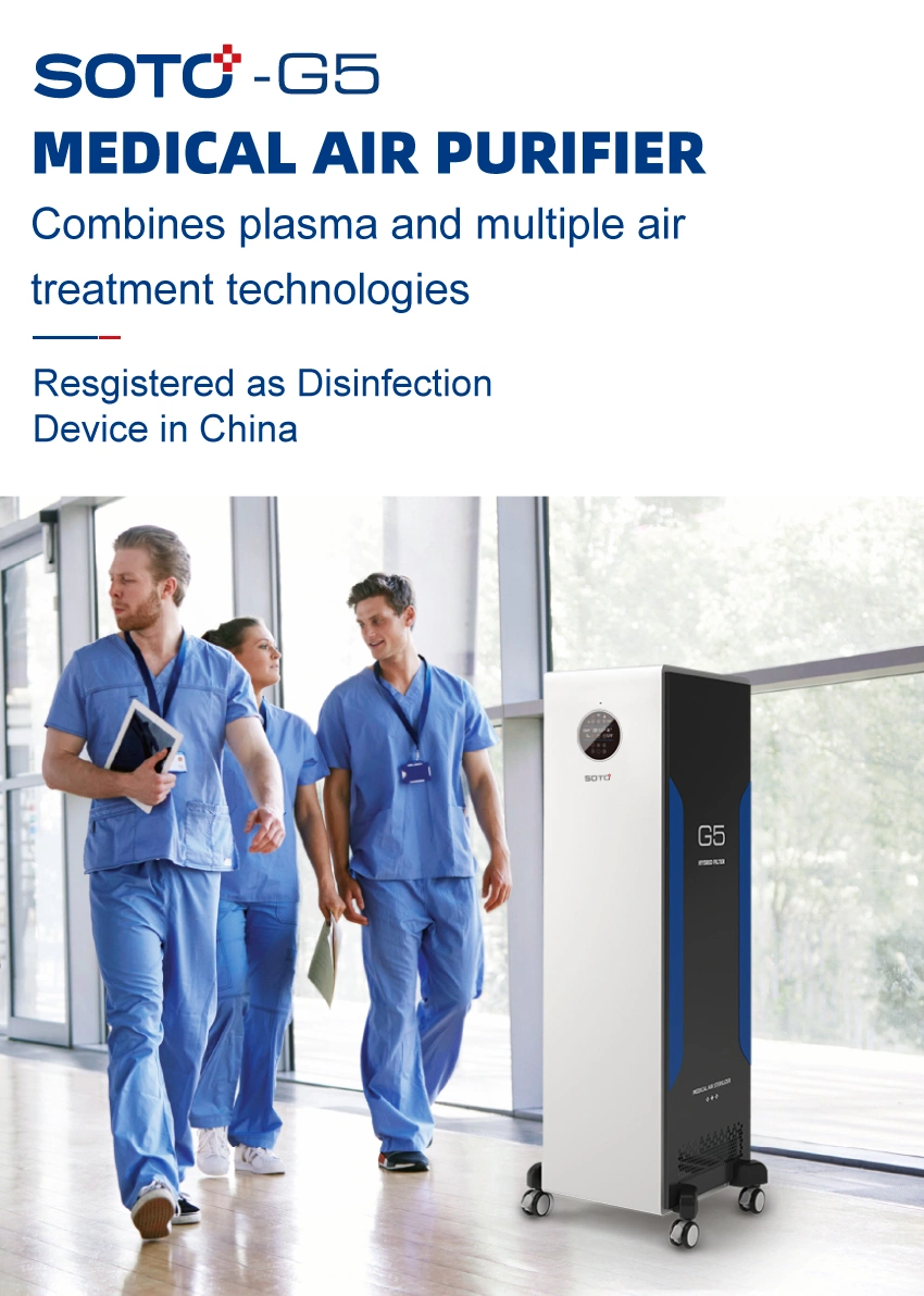 Soto-G5 Healthcare Air Purifier UV Light Plasma Air Sterilizer with CE