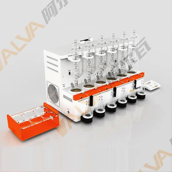 DN6 Distillation Apparatus: Lab Instrument Element Analysis in Water, Soil, and Pharmaceuticals with User