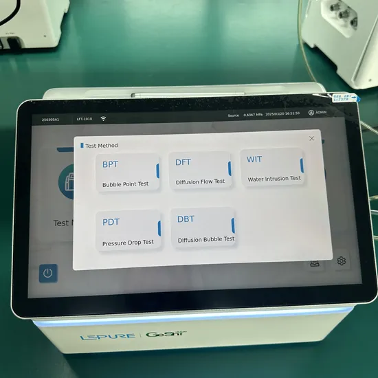 Efficient Filter Tester with Easy Operation and Reliable Integrity Testing 